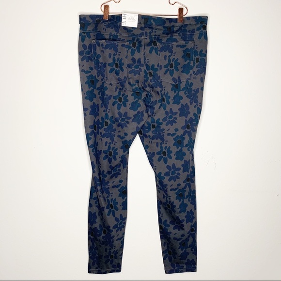Hue Leggings Mod Floral Stretch Denim Plus Size - Picture 7 of 9